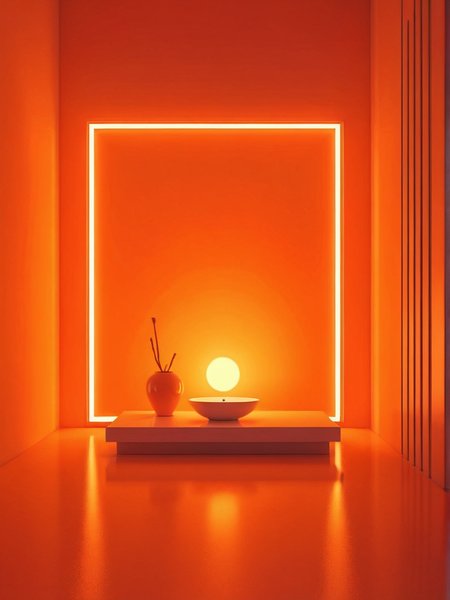 Minimalist, (Masterpiece Digital Artwork:1.3) of (Graphic novel:1.3),(Peaceful:1.3) Neon Orange, ceramic,imaginative,dreamlike,unusual,primordial, fantasy, masterpiece, highly detailed,<lora:attractive_notrigger:0>, <lora:ancient_shadows_of_the_lens-FluxDev:1> ,(by Artist Theo Van Rysselberghe:1.3),CGSociety,ArtStation,(Funk Art:1.3),(Kodak Portra:1.3), Simple, clean, uncluttered, modern, elegant