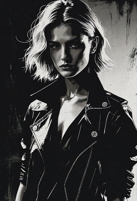 (a cute girl in a dramatic pose, 40 years old, small tits, skinny:1.1), nsfw, (best quality, high quality, photograph, hyperrealism, masterpiece, 8k:1.3), german, burly, short blonde wavy cut, legskin, dark skin, freckles skin, sad, (low-key lighting, dramatic shadows and subtle highlights:1.1), adding mystery and sensuality, trending on trending on artsy, concept art, (shot by helmut newton:1.1), rule of thirds, black and white, modern, shot from side, sedicive pose