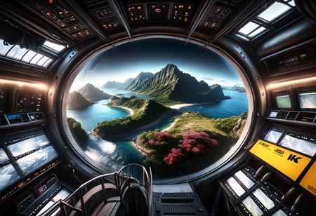 (Midnight, long focal length), A beautiful island located in the south pacific.  A large mountain rises from the center of the island with rich (gold:red:purple) vegetation. The beauty of the island with the mountain is awe inspiring.  It's a lovely, clear night with the stars and moon in view. Photo-realistic, eldoria, masterpiece, 2000s vintage RAW photo, photorealistic, film grain, candid camera, color graded cinematic,  sharp focus, highly detailed, high quality, digital intricate details, light reflection, trending on artstation, sharp focus, photo-realistic, hyper-realism, In the eldoria style,  no humans, donmn1gh7xl,  donm3v1lm4dn355xl, hkevil, tbh295
(embedding:ziprealism-SDXL)