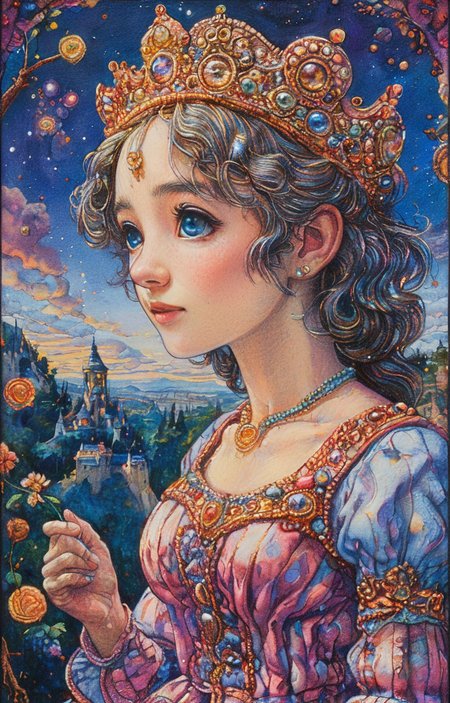 masterpiece,best quality,<lora:tbh179-sdxl:0.9>,illustration,style of David Welker, portrait of idolmaster cinderella girls,