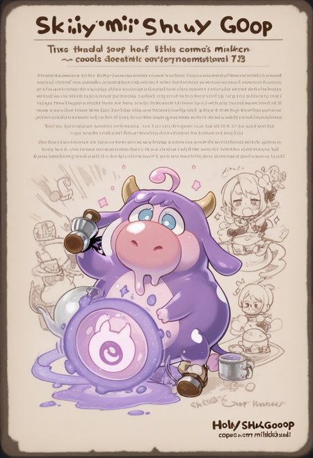 holy cow, moo moo, shaky shaky, magic, milkers, skibidi goop goop,
