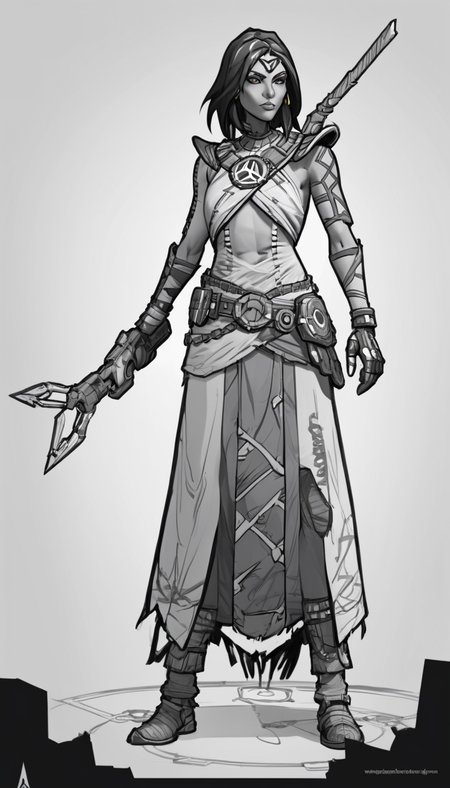 Indie game art,(Cinematic scene, hero view, d4s sorceress, action pose, detailed background, masterpiece, best quality, high quality, absurdres <lora:diablo_4_sorceress_v0.0.2:1>), (Vector Art, Borderlands style, Arcane style, Cartoon style), Line art, Disctinct features, Hand drawn, Technical illustration, Graphic design, Vector graphics, High contrast, Precision artwork, Linear compositions, Scalable artwork, Digital art, cinematic sensual, Sharp focus, humorous illustration, big depth of field, Masterpiece, trending on artstation, Vivid colors, trending on ArtStation, trending on CGSociety, Intricate, Low Detail, dramatic