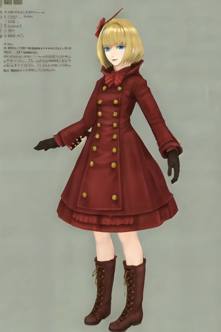 solo_focus, 1girl, (((masterpiece))), ((best quality)), ((ultra-detailed)), high resolution, absurdres, highres, ultra-detailed 8k unity wallpaper, 
chizurusmt, blonde hair, short hair, blue eyes, hair ornament, long dress, boots, gloves,