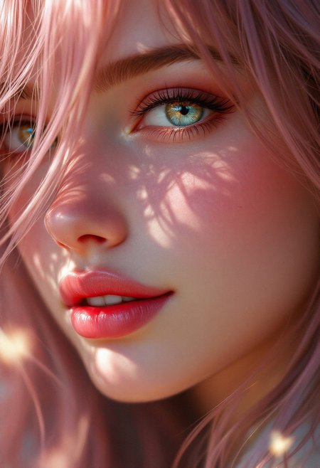 ultra-realistic digital fantasy painting, cute by Jeremiah Ketner and Claudia Tremblay, digital painting by Thomas Saliot, sexy by J. Scott Campbell, colorful by Natalia Rak and Margaret Keane, character by Lois van Baarle, shallow depth of field, realistic anime, lifelike anime girl, closeup on cute face and body, eyes, lips, bright light and dark shadows on face, blushing, incredibly detailed, Irish, smiling