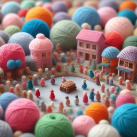 masterpiece, best quality, amazing quality, very aesthetic, dynamic angle, face focus, depth of field,<lora:sdxl\morph\Yarnworld-000017.safetensors:0.3:0.3> <lora:sdxl\texture\Crocheted\CROCHETED.safetensors:0.03:0.03>