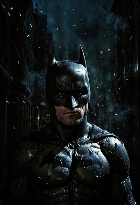 dark portrait photo of batman the dark knight, front view, 35mm cinematic , film, bokeh, professional, 4k, highly detailed