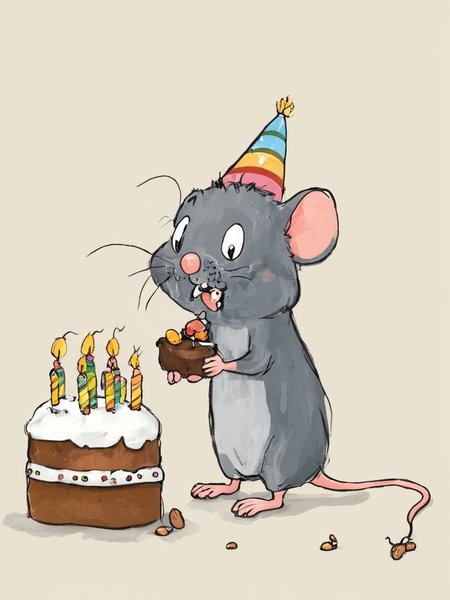 <lora:SDXL_Happy_Birthday_Sa_May-v7:1> Happy Birthday! a mouse