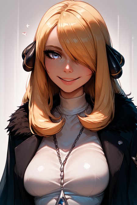 score_9, score_8_up, score_8, medium breasts, (curvy), cute, eyelashes,       BREAK, , BREAK, <lora:CynthiaPokemonPDXL:0.8>, zzCynthia, solo, 1girl,  blonde, long hair, black coat, black pants,, <lora:IncaseStyle_PDXL:1.0>, , BREAK,  smile, looking at viewer, cowboy shot,  embedding:zPDXL, Expressiveh, <lora:SDXLFaeTastic2400:0.5>,  <lora:Expressive_H-000001:0.4>,