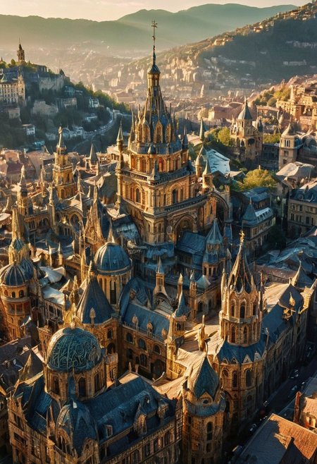 beautifull city, the mystical light, professional photography, natural lighting, natural lighting, volumetric lighting maximalist. intricately detailed, complex, elegant, expansive, fantastical, film photography style, light grain, medium grain, heavy grain