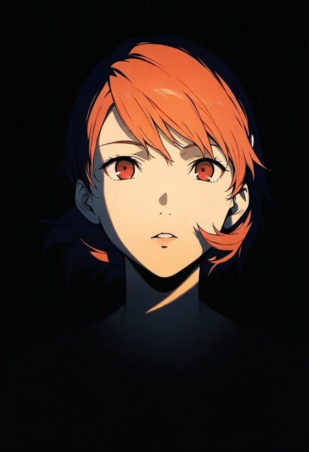 1girl,Yukari Takeba (Persona 3: The Animation), solo, dark, light, masterpiece, best quality, very aesthetic, close up,  parted lips