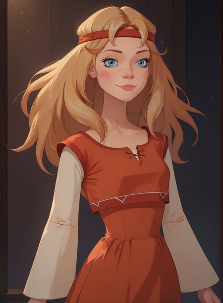 score_9, score_8_up, score_7_up, 1girl, solo, cowboy shot, alyonushka, red dress, slight smile, looking at viewer, particles, soft lighting, dark background, plain background, high resolution, dramatic, detailed, <lora:mlnc_girls_pxl_v1.5_p:0.8>,