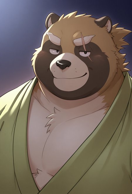 masterpiece, best quality, amazing quality, solo, 1boy, GyobuTas, Kimono, smile, upper body