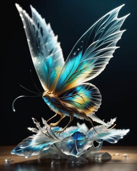 score_9, score_8_up, score_7_up, intricate details, rating_safe,
<lora:BioIceCrystalsPONY:1>, 1boy(made out of Jed-Blmicry, bioluminiscence, translucent,
feral furry, elf,
full body, looking at the viewer, solo, smiling), detailed background, depth of field, subsurface scattering, 
<lora:ral-chrosc-clr:0.3>, ral-chrosc-clr,
<lora:xl_more_art-full_v1:0.3>,
<lora:add-detail-xl:0.3>