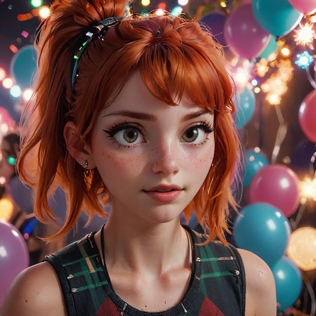 (indistinguishable from reality:1.4), 1girl, 22 y.o punk Québécoise Twitch Streamer, (detailed facial features), (freckles:0.02), (acne:0.01), scene hair, teased hair, eyeliner, high energy, fun, party, happiness, joy, , Nikon FM2, 35mm SLR, high quality, masterpiece, 8k, <lora:ahegao_xl_v4_nd20_na10_cd20_ca10:0.65>,  <lora:MJ52:0.4>, <lora:sdxl\Expressive_H-000001:0.8>, <lora:princess_xl_v2:0.65>, <lora:DiscoDeliriumXL-v1.2:1>,