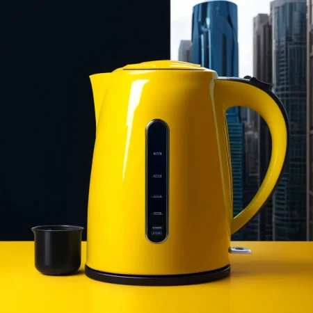 (electric kettle showcase) <lora:47_electric_kettle_showcase:1.1>
Yellow background,
high quality, professional, highres, amazing, dramatic,
(Downtown skyscrapers and bustling lunch hour:0.5),