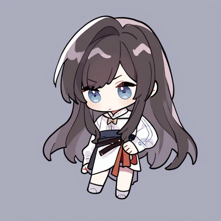 masterpiece,best quality,<lora:fat-noob05:1>,
chibi,heroine (lovebrush chronicles), 1girl,
simple background,full body,
