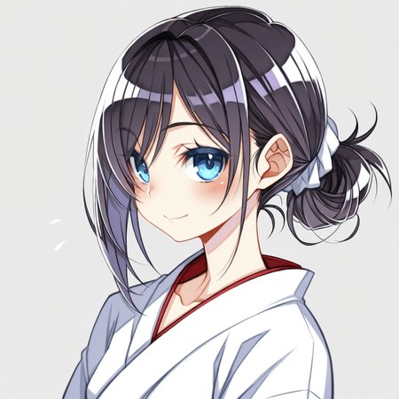 masterpiece, best quality, very aesthetic, absurdres, detailed, detailing, break, nadeharuka_style, 1girl,short hair,tied hair