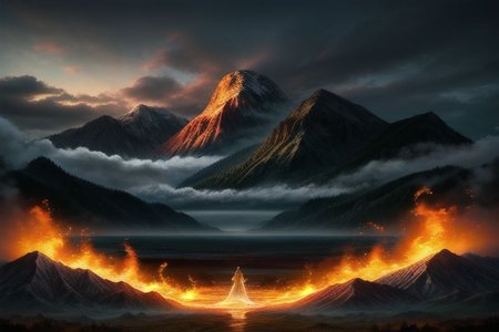 masterpiece, highly detailed, cinematic, medium shot, three-quarter perspective, depth of field, highly detailed face and body, intricate detail, cinematic shot, award-winning photography, 8K, UHD, HDR. JuggernautNegative,beautiful face and perfect eyes, Close-up face, happy, mysterious 
An image depicting the four earthly elements - fire, water, earth and air - intertwined in a harmonious whole, depicted with symbolic figures:
Fire: A fiery phoenix stretched in the sky, with brightly burning feathers, symbolizing rebirth, transformation and spiritual power.
Water: The mighty Neptune rising from the waves of the sea, holding a trident, symbolizing fertility, emotions and the depth of the subconscious.
Earth: A gigantic stone giant, firmly planted on the ground, with a wise face and penetrating eyes, symbolizing stability, strength and connection with nature.
Air: An ethereal angel soaring among the clouds, wings outstretched, symbolizing freedom, inspiration, and a spiritual connection with the higher.
composition:
The four figures are arranged in a dynamic composition,
Colors and light should be used to emphasize contrast and dynamics between elements.
Additional details:
You can add landscape elements such as mountains, forests, rivers or clouds to enrich the image.
 to use symbols to represent more abstract ideas such as balance, the cycle of life or unity.
style fantastic, realistic.