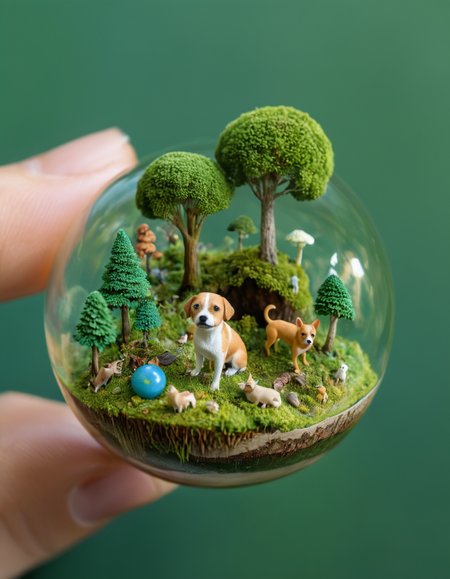 score_9, score_8_up, score_7_up, microworldslora, 1dog, tiny forest