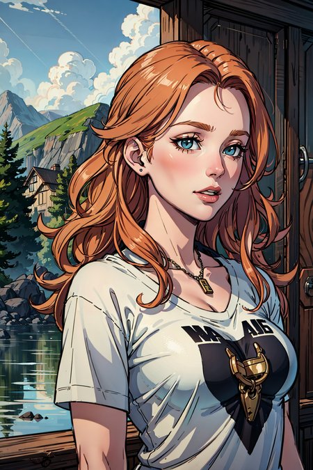 forest, 1girl, solo,
BREAK
EPefCornelia, <lora:EPefCornelia-000007:0.7>, (T-Shirt Design: Nautical Charm:1.3)
BREAK
(masterpiece:1.5), illustration, 4k, 8k, natural lighting