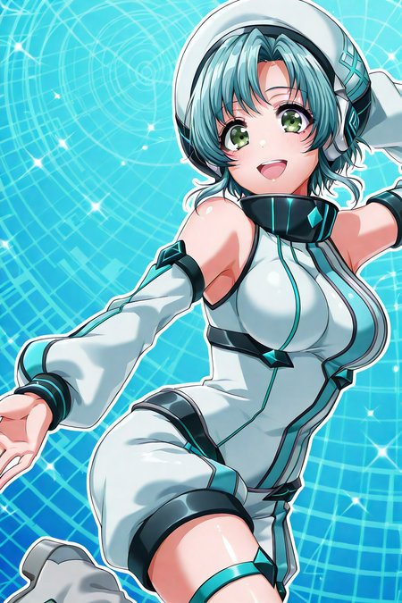 shiny skin, posing,
<lora:d4dj.il:1>,
d4dj, 
towa, 
bandbbb, 
large breasts,