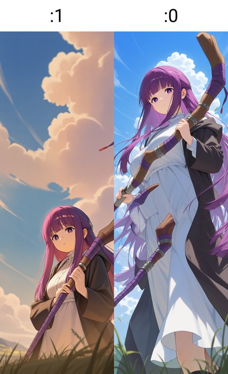 masterpiece, best quality, absurdres, safe
1girl, blue sky, cloudy sky, fern \(sousou no frieren\), holding staff, looking at viewer
<lora:wide_shot_il_1_d32:1>