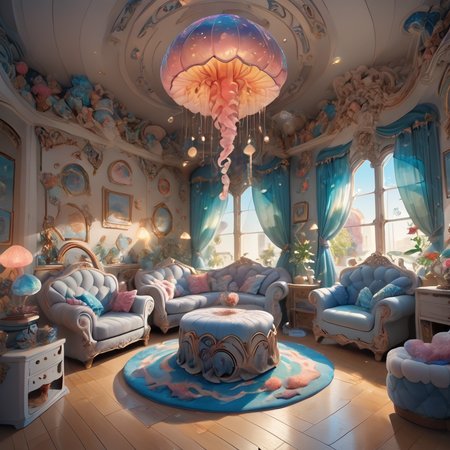 masterpiece,score_9,score_8_up,,score_7_up,
jellyfishstyle,room,interior,
 <lora:jellyfish-pony:0.8>