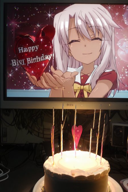 detailed background, shiny skin, posing,
heart, bloom, glitter, sparkle,
<lora:dinnerwaifu.il:1.5>,
dinnerwaifu, 
waifubirthday,  
<lora:prisma.il:1>,
prisma,
chloe,