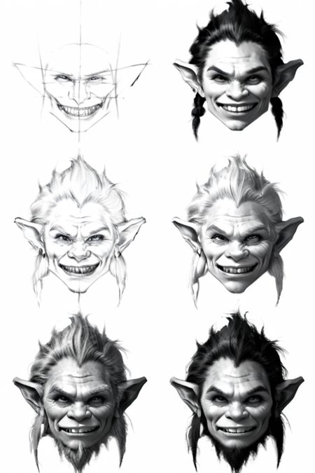<lora:How_to_draw_step_by_step_2:1> howtodraw, greyscale sketch, 4 steps, troll, detailed
 <lora:add-detail-xl:1>