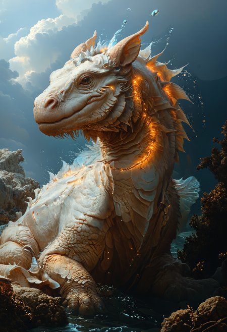 <lora:Mythical_Beasts:0.8> fmbWinged hippocampus soaring through currents,  <lora:RMSDXL_Creative:0.8>, ambient lighting, <lora:Bio-Luminescence:0.8> bioluminescent, glowing <lora:The_Classic:0.8>