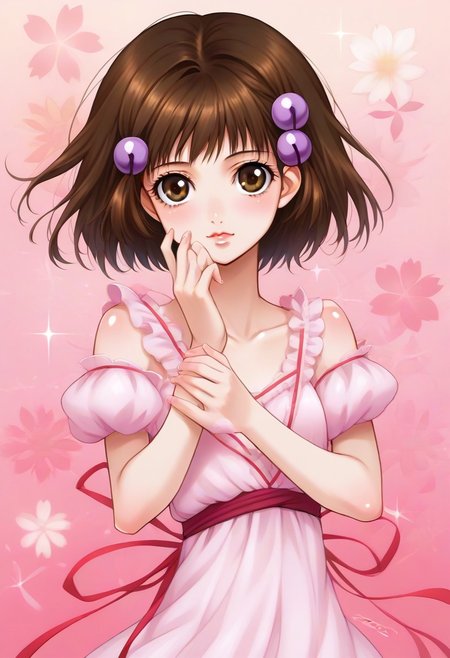 detailed background, shiny skin, pose, <lora:reala.il:1>, reala, brown hair, brown eyes,