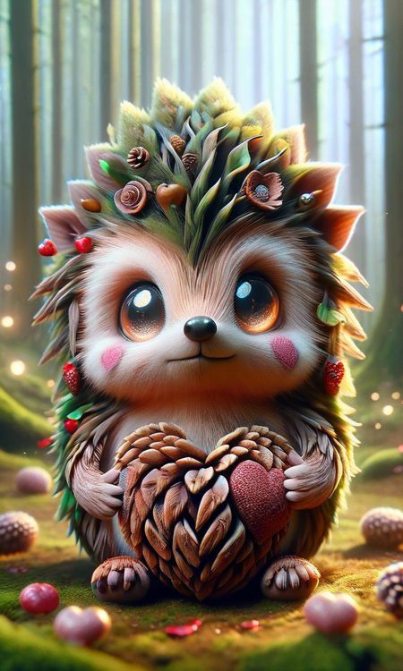 hedgehog in the forest, made of pinecone, ral-smlvltnpls, ral-mytfrst <lora:ral-smlvltnpls-sdxl:1> <lora:ral-mytfrst-sdxl:1> <lora:add-detail-xl:0.8>