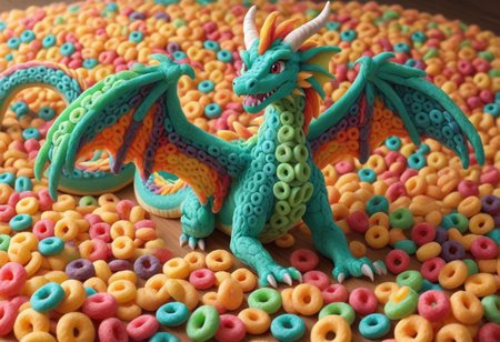 made of fruit loops, Fruit loops are for dragon