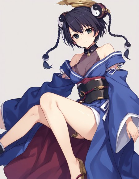 <lora:misha_arsellec_lune_XL_pony_v1:0.8>  misha arsellec lune, black shirt,blue miniskirt, single thighhigh, blue kimono, BREAK score_9, score_8_up, score_7_up, BREAK source_anime, best quality, masterpiece, uncensored,<lora:sdxl_lightning_4step_lora:1>(clear eyes:1.2),clear art,zPDXLpg,rating_explicit
