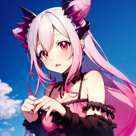suou patra,solo,1girl,<lora:suou patra:1.0>,pink hair