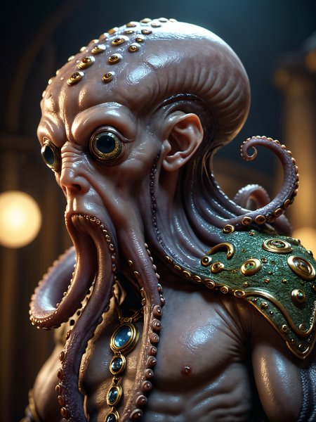 cinematic film still half man,half octopus,cinematic film still photography in the style of detailed hyperrealism photoshoot,creature,fantasy,James Christensen,grim grimsly,clive barker,bold lines,hyper detailed,. shallow depth of field,vignette,highly detailed,high budget,bokeh,cinemascope,moody,epic,gorgeous,film grain,grainy,, glow effects, godrays, Hand drawn, render, 8k, octane render, cinema 4d, blender, dark, atmospheric 4k ultra detailed, cinematic, Sharp focus, big depth of field, Masterpiece, colors, 3d octane render, 4k, concept art, trending on artstation, hyperrealistic, Vivid colors, extremely detailed CG unity 8k wallpaper, trending on CGSociety, Intricate, High Detail, dramatic, Ultra-HD-details . shallow depth of field, vignette, highly detailed, high budget, bokeh, cinemascope, moody, epic, gorgeous, film grain, grainy