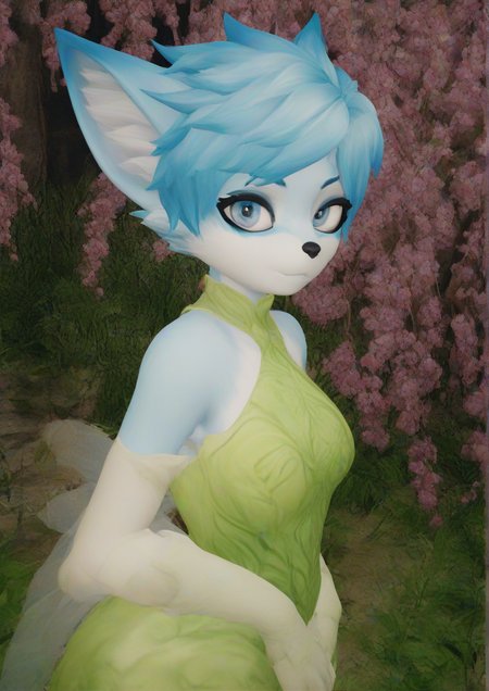 1girl,3d,furry,furry female, fox girl,fairy fox,short hair
, zPDXL3<lora:Virt-A-Mate_furry_VAM:1>