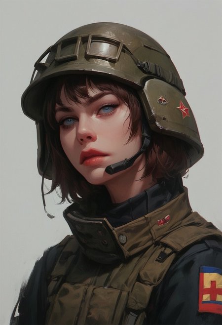 score_9,score_8_up,score_7_up, 1girl, russian soldier, armor, helmet, black boots, (((russian style))), high detailed, portrait
dynamic pose, (((russian style, russian aestetic))),
(((full-clothed))),
BREAK 
strange world background score_9, score_8_up, score_7_up, score_6_up, source_cartoon, rating_explicit, Expressiveh,  (((((upper body, portrait))))), dynamic pose