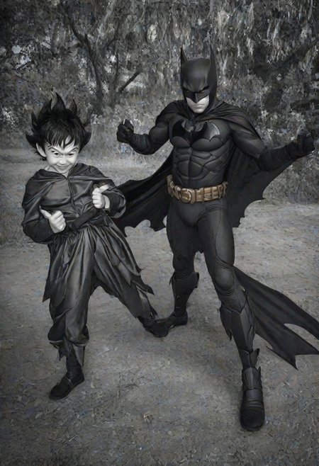 Batman and  Goku