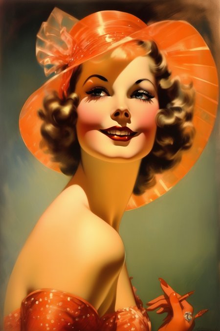 <lora:Rolf Armstrong Style:1>Rolf Armstrong Style - The Original Broadway Girl in English