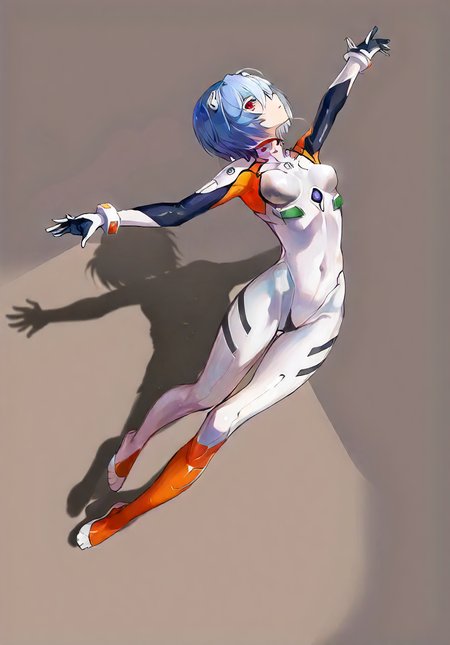 (masterpiece, best_quality:1.2), 1girl, ayanami rei,  red eyes, short hair, white suit, golden ratio, keyvisual, vanishing point, contest_winner, commission, skeb_commission, award-winning illustration by agm, cel shading, visual novel, full body, narrow waist, medium breasts, shoulders, hips, navel, latex_bodysuit, alluring thighs, from side, thick ass, bent over, leaning forward, crossed_ankles, touching_toes, arched back, looking to the side at viewer, nsfw, absurdres, volumetric lighting, hard shadows, hard edges, sharp focus, 6k wallpaper, official art, shaded face, highly detailed intense glowing red eyes, light blue hair, dynamic pose, hourglass figure, beautiful legs, gorgeous ankles, stunningly beautiful sexy body, digital art, sketch, masterpiece cel shaded painting \(medium\), simple background, <lora:white_1_0:0.5>  , with a white background, <lora:AyanamiRei:0.65> , rei ayanami, Plugsuite, short blue hair, headgear, fisheye, dutch_angle, wet clothes, see-through_silhouette, silhouette shadows, ambient lighting, caustics, (cgsociety, art by stanley lau, art by ross draws, art by frank frazetta:1.3), trending on artstation, HQ, highres, high_rated, <lora:ThickBrush:0.5> , tb