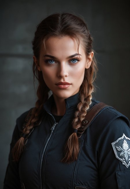 safe_pos, score_9, score_8_up, score_7_up, score_6_up, 1girl, solo, futuristic space marine, advanced power armor, plasma rifle, long braided hair, realistic, cinematic angle, cinematic lighting, athletic body, focused face, glowing blue eyes, combat pose
BREAK
fighting on an alien planet
BREAK
source_sci-fi_art, rating_explicit, expressive, full body, dynamic pose
BREAK
detailed beautiful background, extraterrestrial landscape, strange flora, alien creatures, distant galaxies, otherworldly atmosphere
<lora:Expressive_H:0.6>Expressiveh, (SimplepositiveXLv1:1.3), (((upper body, full clothed:1.85)))
((masterpiece))
 (ultra realistic, 32k, masterpiece:1.2), (high detailed skin:1.1), (high quality:1.1)
(((full clothed)))
<lora:DandonFuga_Style_v.2_-_Pony:0.8>
 (8k uhd:1,4)
 <lora:add-detail-xl:1>
 <lora:Dynamic Poses:1>