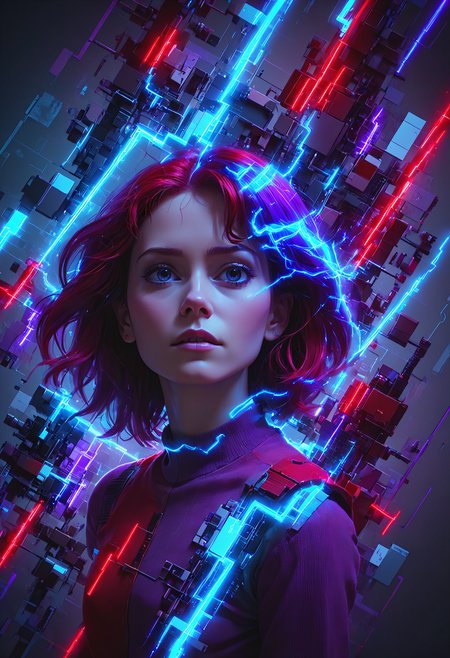 iccircuitart,red, purple , sky blue theme,<lora:iccircuitart:1>,, digital painting portrait, natural lighting, in the style of pixar, trending on artstation, sharp, focus art by Arthur Streeton and BoÅ¾idar Jakac