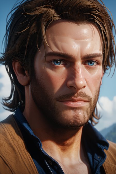 score_9, score_8_up, score_7_up,
<lora:RDR2Arthur:0.8>
RDR2Arthur, 1boy, brown hair, blue eyes, facial hair, looking at viewer, portrait
