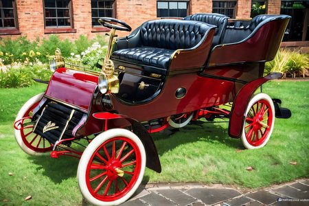 (masterpiece, best quality:1.2), ultra-detailed, on a street car Edob1903WintonTouringCar, (realistic:1.5), <lora:Edob1903WintonTouringCar_v1.0:1>