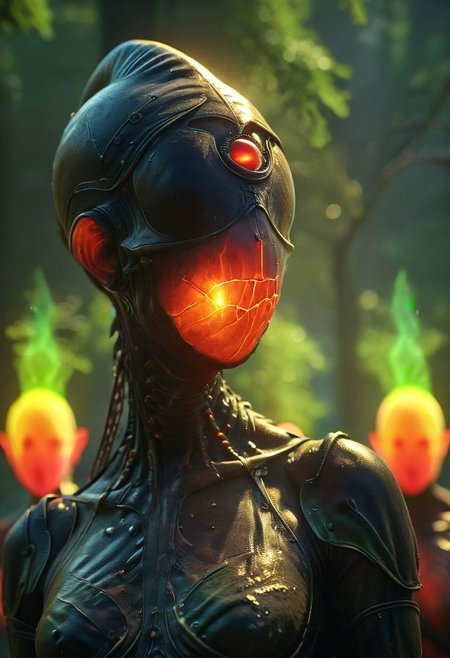 vibrant black-rainbow sss glowing, 
pointed hat, translucent skin, humanity=parasites, and the expressions of the onlookers as they witness this extraordinary performance., amazing quality, masterpiece, best quality, hyper detailed, ultra detailed, UHD, perfect anatomy, portrait, dof, hyper-realism, majestic, awesome, inspiring, atmospheric haze, cinematic composition, soft shadows, national geographic style