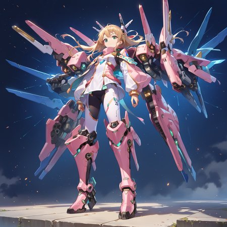 score_9, score_8_up, score_7_up,source_anime,
mechagirl02,
solo,mecha musume, 1girl, bodysuit,mechanical boots,  options, 
light particles, 
 <lora:roboko-000015:0.7>