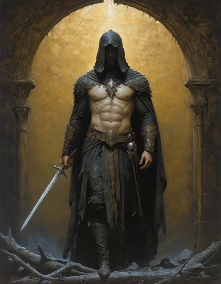 by Michael Whelan, Impressionism, (severe but beautiful:1.4), (intricate details, masterpiece, best quality:1.4) , in the style of nicola samori,
looking at viewer
<lora:epi_noiseoffset2:0.5> <lora:add-detail-xl:1> <lora:xl_more_art-full_v1:0.5>  <lora:NicolaSamori:0.7>