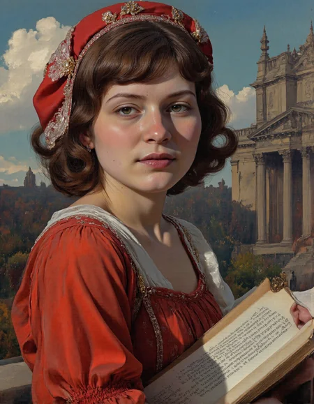 full body shot of <lora:IRNU2:1>, <lora:chzcat:1>, This is a highly detailed, hyper-realistic digital painting of a young woman. The overall style is hyper-realistic, capturing the innocence and curiosity with great detail and emotional depth. Whole outfit, clear, sharp, balanced