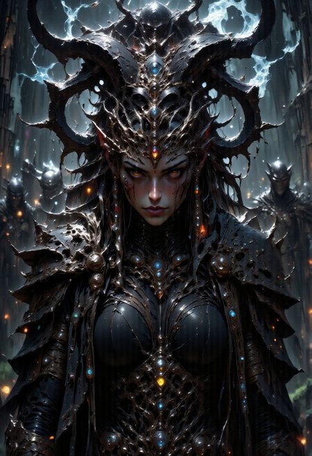 UHD 32k epic dark fantasy movie still, photograph, group of Elven assassins stealthily approaching in woods, highly detailed cinematic scene, focus on beautiful female Elven assasin leading, other elves in the distance, forest background, cinematic realism, high action pose, perfect pupils, insanely detailed faces, correct digits, realistic skin, intricately detailed, dimly lit, hair backlight, ear backlight, volumetric lighting, perfect eyes, perfect pupils, expressive eyes, texture, Cinematic style, Beauty, Realism, Photorealism, Chiaroscuro, High quality, mythp0rt